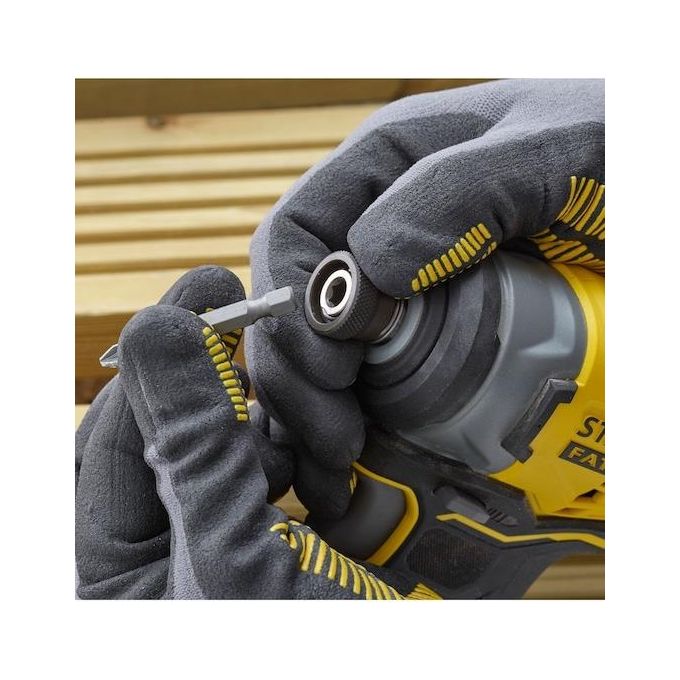 Stanley - FatMax SFMCF810D2K-QW Avvitatore a Impulsi 18V Brushless 1-4'' 170 Nm 2 Batterie 2,0 Ah LED colore Nero