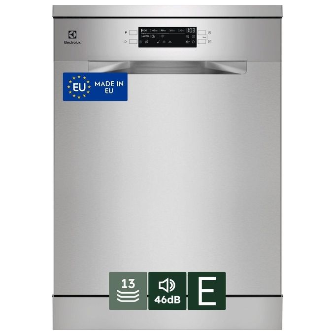 Electrolux ESA47200SX Serie 300 Lavastoviglie Libera installazione 13 coperti Classe E AirDry 46 dB Motore Inverter (85x60x62 cm) colore Inox