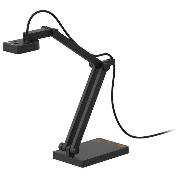 IPEVO 5-924-2-08-00 V4K PRO 120 Fotocamera per Documento 8 MP Risoluzione 4K Zoom Digitale 12x Microfono Integrato Illuminazione LED USB 2.0 colore Grigio ardesia