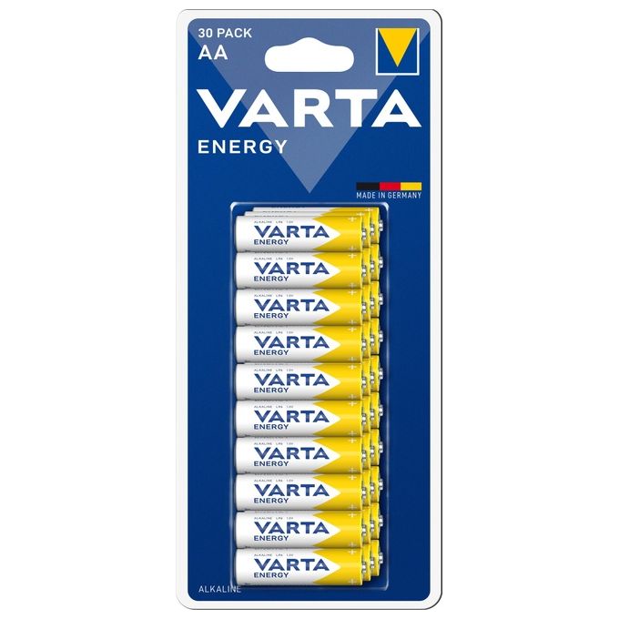 Varta Confezione 30 Pezzi Energy AA Alcalina Stilo
