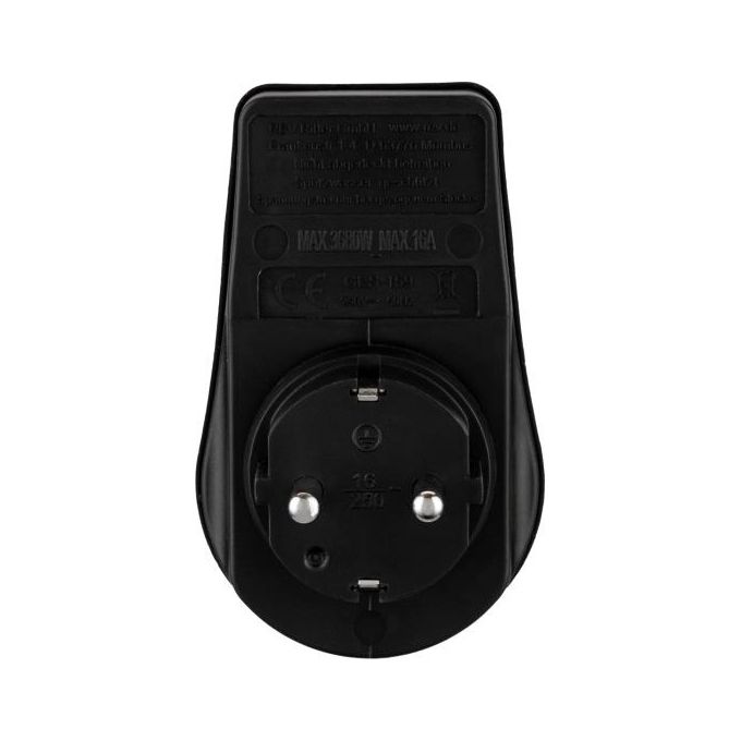 Rev Adattatore con Interruttore IP44 Nero-Verde