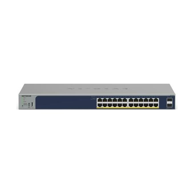 NETGEAR GS724TPP-300EUS GS724TPP Switch Ethernet Gigabit PoE+ Gestito 24 Porte 2 SFP 380 W Montaggio Rack Desktop colore Nero