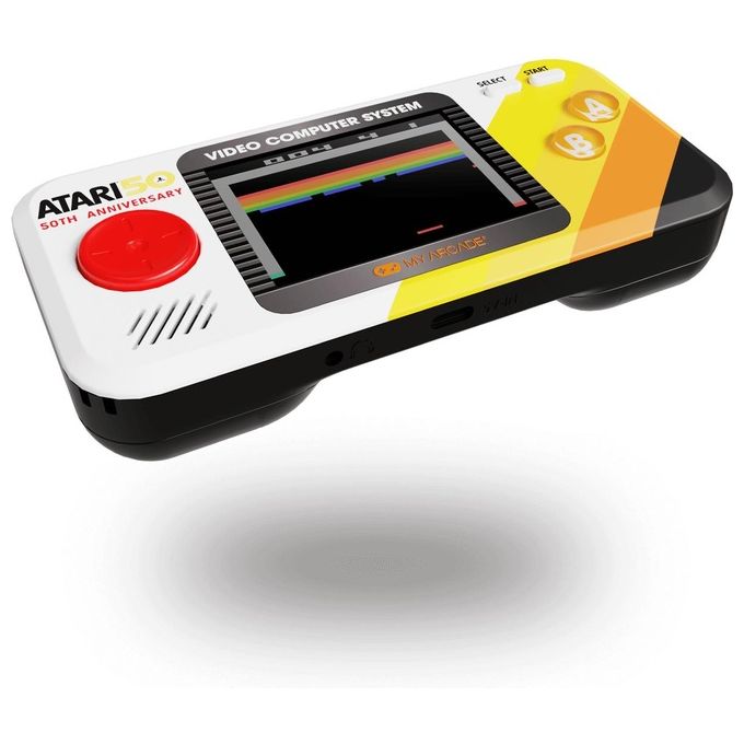 My Arcade DGUNL-7015 Pocket Player Pro Console Portatile con 100 Giochi Schermo da 2,75'' Alimentazione con 4 Batterie AA o USB-C colore Multicolore