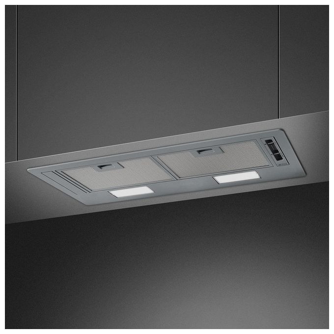 Smeg KSG70E Cappa Integrata 73 cm 224 m³-h Classe C 54 dB Comandi Slider colore Argento