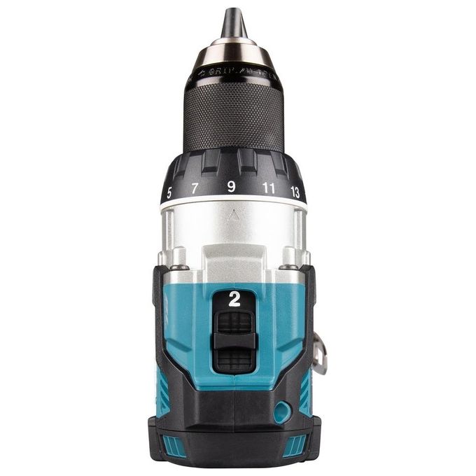 Makita DDF489Z Trapano Avvitatore a Batteria 18V Brushless 2 Velocita' Meccaniche 21 Livelli di Coppia Mandrino 13 mm Luce LED XPT Protezione Polvere Acqua colore Verde