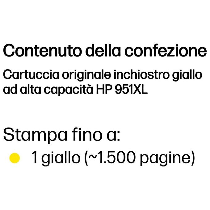 Hp Cartuccia ink Officejet 951xl Giallo