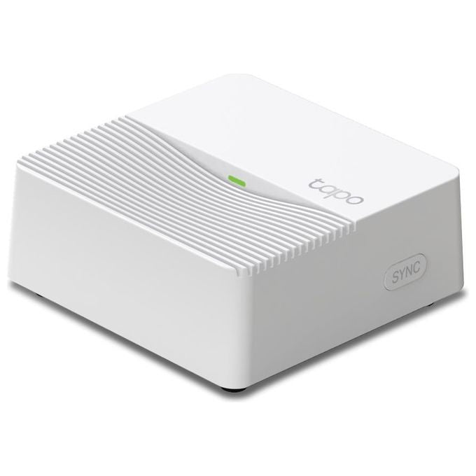 Tapo H200 Smart Hub Domotico 64 Sensori 4 Telecamere 19 Suonerie 90 dB MicroSD 512 GB Alexa Google Home colore Bianco