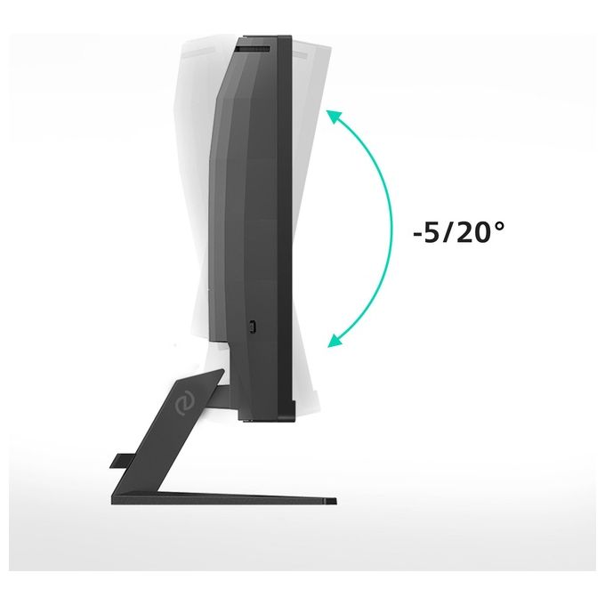 Philips 34M2C3500L Evnia Monitor Gaming Curvo 34'' WQHD 3440x1440 Fast VA 180Hz HDR10 FreeSync Premium colore Nero
