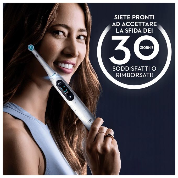Oral-B 4210201435624 iO 10 Spazzolino elettrico Ricaricabile Tecnologia Magnetica 7 modalita' Timer 2 min autonomia 2 settimane colore Bianco