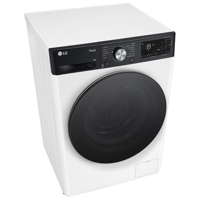 LG F4R7509TSWB Lavatrice 9Kg AI DD Classe Energetica A-10% 1400 Giri TurboWash Autodose