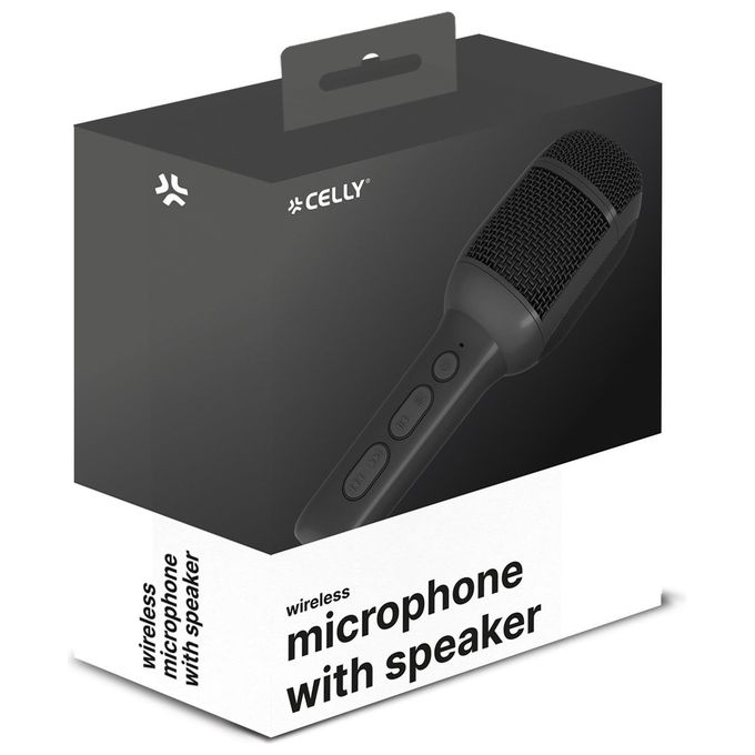Celly Microfono Wireless con Speaker Integrato Bianco