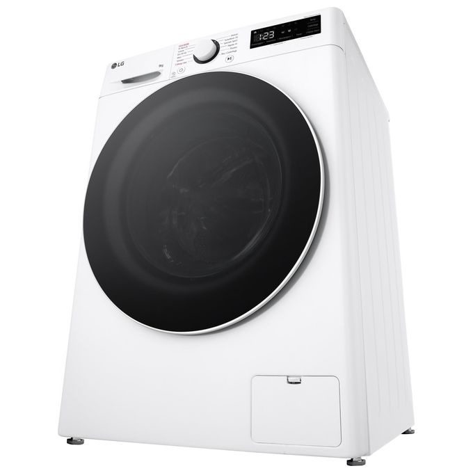 LG F4R5009TSWW - Lavatrice Libera Installazione 9 kg, Classe A-10%, Centrifuga 1400 giri-min, AI DD + TurboWash + Vapore, (85 × 60 × 56 cm), Bianco