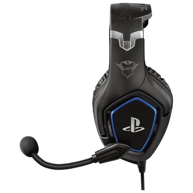 Trust GXT 488 Forze PS4 Gaming Headset Potenti Cuffie Gaming Over-Ear con Microfono Ripiegabile e Archetto Regolabile
