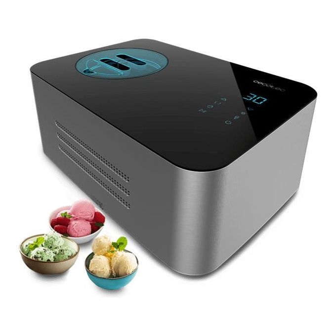 Cecotec Gelacy 1500 Touch Gelatiera con Compressore 1,5 L 150 W Display Touch Screen Finestra di Controllo colore Nero