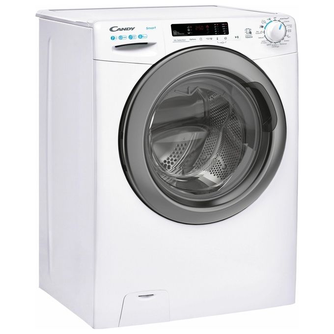 Candy Smart CSS4272DWR4-1-11 Lavatrice slim a carica frontale 7 kg 1200 giri Classe B 16 programmi Bianco 60x46x85
