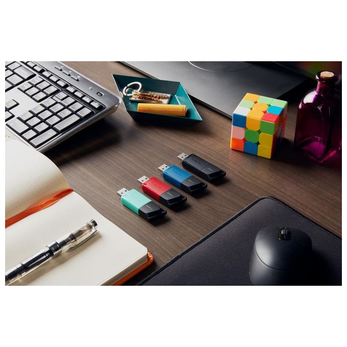 Kingston Flash Drive Usb3.2 256Gb Exodiam Nero-Verde