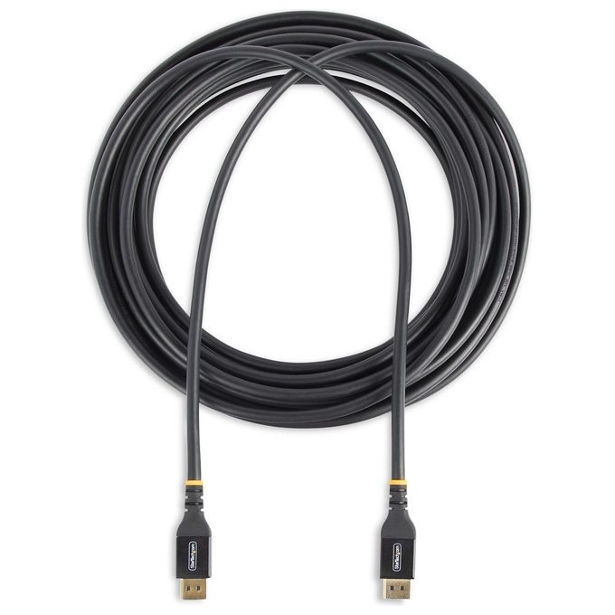 StarTech.com DP14A-10M-DP-CABLE Cavo DisplayPort 1.4 Attivo Certificato VESA 10m 8K 60Hz 4K 120Hz HBR3 HDR10 MST DSC 1.2 HDCP 2.2 colore Nero