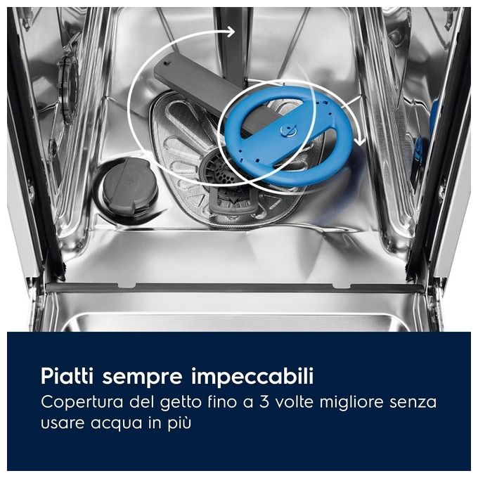 Electrolux ESM48310SX Serie 600 Lavastoviglie Libera Installazione 14 coperti Classe D AirDry SatelliteClean 44 dB (85x60x62 cm) colore Inox
