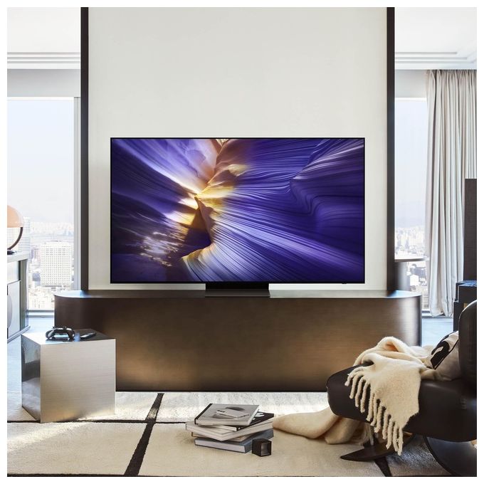 Samsung QE48S90FAEXZT S90F Smart TV OLED 4K 48'' Processore NQ4 AI Gen3 144 Hz Dolby Atmos colore Nero