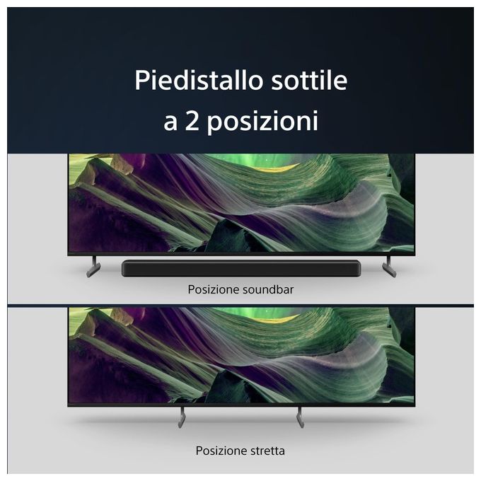 Sony KD55X85LAEP Bravia TV Full Array LED 55'' 4K Ultra HD Google TV HDR Dolby Vision 120 Hz 4 HDMI Wi-Fi colore Nero
