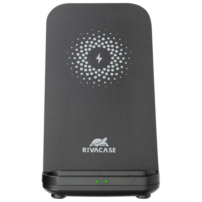 RivaCase VA4916 Caricatore Stand Wireless 3 in 1 Compatibile con iPhone Samsung e Apple Watch 15 W colore Nero