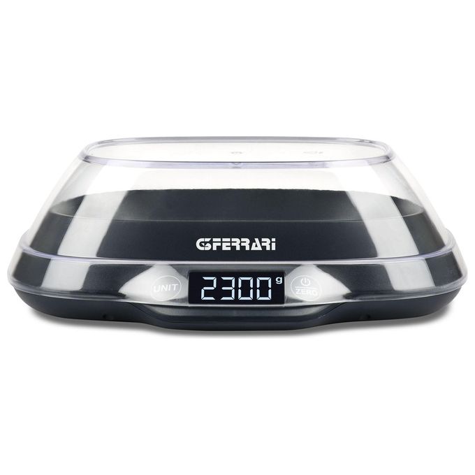 G3 Ferrari G20093 Ginny Bilancia da Cucina Digitale 5 Kg precisione 1 g Display LCD Retroilluminato Tara colore Nero