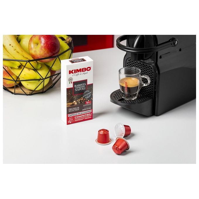 Kimbo Barista Napoli Capsule Compatibili Nespresso Alluminio 30 Pezzi