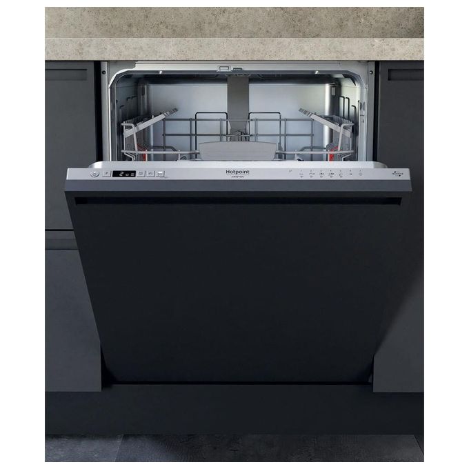 Hotpoint HIC 3C34 Lavastoviglie da Incasso 14 coperti Classe D 44 dB Inverter AquaStop (82x60x55 cm) colore Bianco