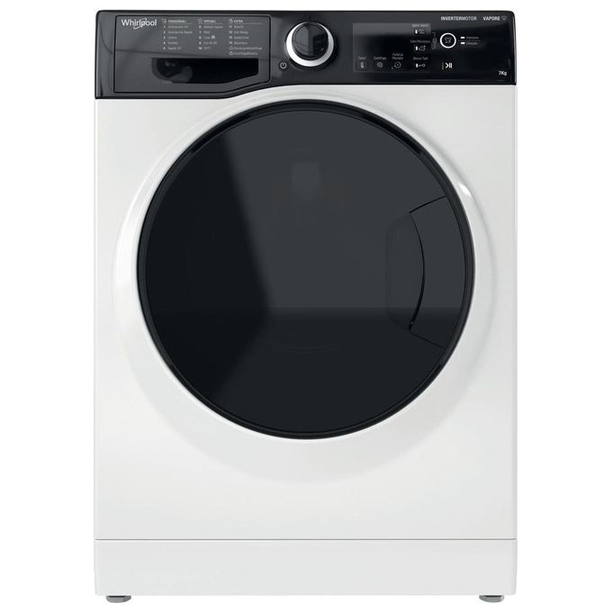 Whirlpool WSB 725 D IT Lavatrice Slim 7 Kg 1200 rpm Classe B Inverter Igiene Vapore 16 Programmi (85x59,5x43,5 cm) colore Bianco