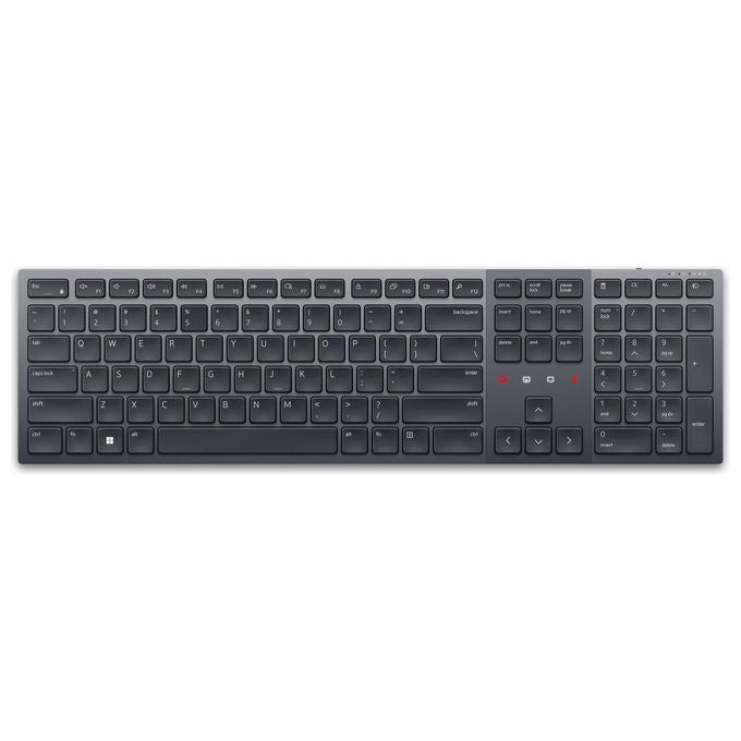 Dell KB900 Premier Tastiera Wireless QWERTY Italiano Bluetooth 5.1 RF 2.4GHz Multi-dispositivo Retroilluminata Ricaricabile colore Grafite