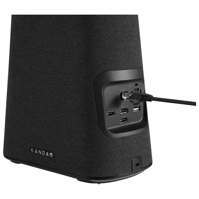 KanDao MT1002 Meeting Ultra Sistema di Videoconferenza di Gruppo 360° 4K HDR con AI 8 Microfoni 5,5 Metri Raggio Audio Wi-Fi 6 Bluetooth 5,0 HDMI IN-OUT Android Integrato colore Bianco