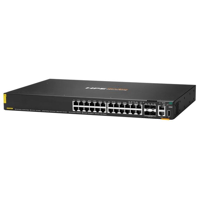 Hewlett Packard Enterprise JL725B#ABB Aruba CX 6200F Switch Gestito L3 24 Porte Gigabit Ethernet 4 SFP+ PoE Classe 4 370W Stackabile colore Nero