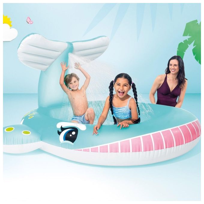 Intex Piscina Spruzzatore Balena 201X196X91