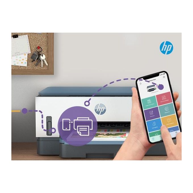 HP 28B54A Smart Tank Plus 7005 Stampante Multifunzione Inkjet A4 Wi-Fi Fronte Retro Automatica 12.000 pag Nero 8.000 pag Colore colore Bianco
