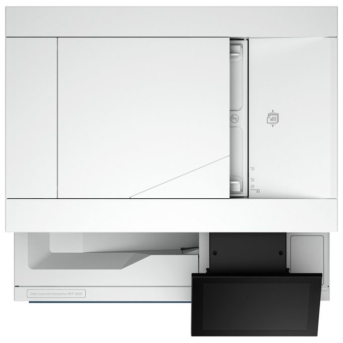 HP 6QN29A#B19 Color LaserJet Enterprise MFP 5800dn Stampante Multifunzione Laser A Colori con Touchscreen 20,3 pollici Gigabit LAN USB 3.0 e Fax Opzionale colore Bianco