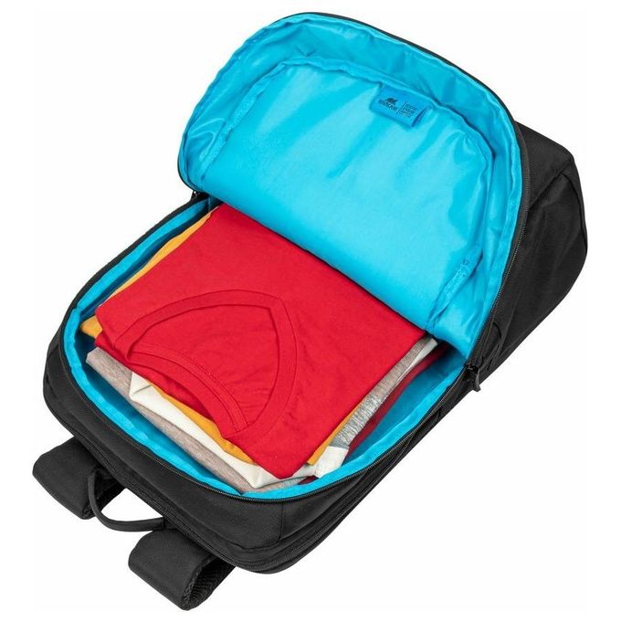 Rivacase 8267 BLACK Zaino City Backpack per Notebook 17.3'' Idrorepellente 2 Scomparti colore Nero