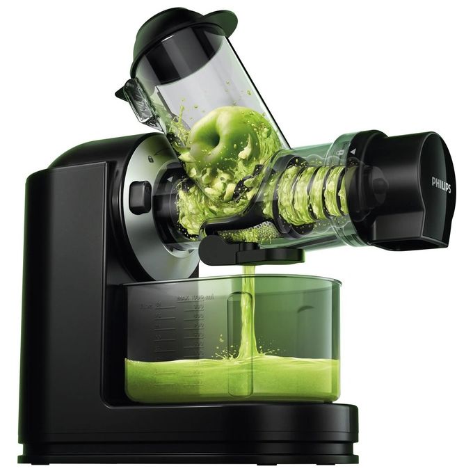 Philips HR1889-70 Viva Collection Estrattore di Succo Slow Juicer 150W Apertura XL 70mm 1L colore Nero