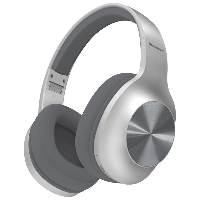 Panasonic RB-HX220BDES Cuffie a Padiglione Wireless Bluetooth 5.0 Extra Bass Microfono Integrato Autonomia 23h USB-C colore Argento