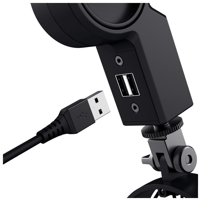 Trust 24354 GXT 255+ Onyx Microfono USB a Condensatore Cardioide con Braccio per PC Streaming Podcast Gaming colore Nero