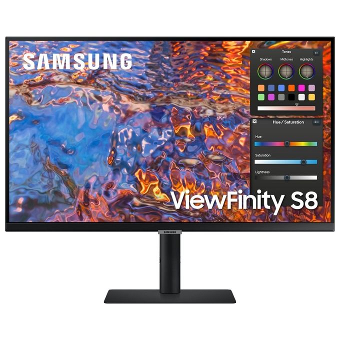 Samsung LS32B800PXPXEN ViewFinity S8 Monitor 32'' UltraHD 4K IPS USB-C 90W Hub LAN Integrata colore Nero