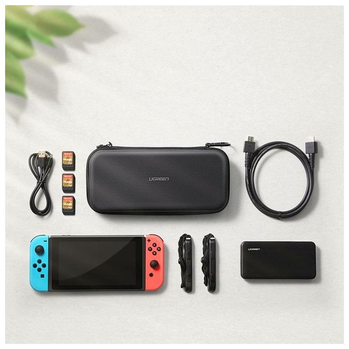 Ugreen Custodia per Console Portatile Cover Nintendo Eva Oxford Velluto Grigio