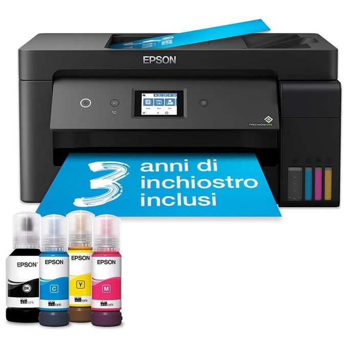 Epson C11CH96401 EcoTank ET-15000 Stampante Multifunzione Inkjet A3+ 4800x1200 DPI Wi-Fi Ethernet ADF Fronte Retro colore Nero