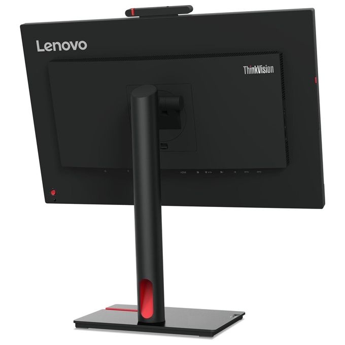 Lenovo 63D7UAT3EU ThinkVision T24mv-30 Monitor PC 23.8'' Full HD IPS LED 75Hz USB-C 90W Webcam 5MP Hub USB Ethernet colore Nero