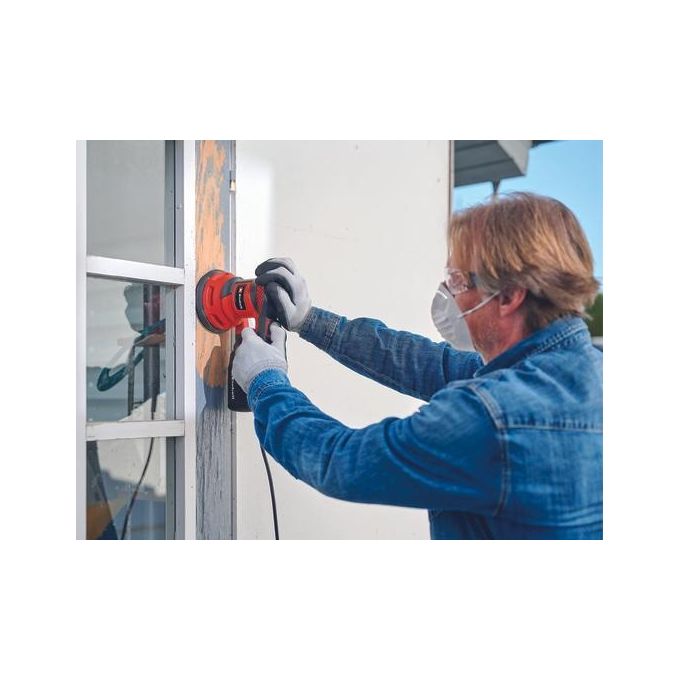 Einhell 4462005 TC-RS 425 E Levigatrice Rotorbitale 425W 125 mm 26000 OPM 6 velocita' colore Rosso