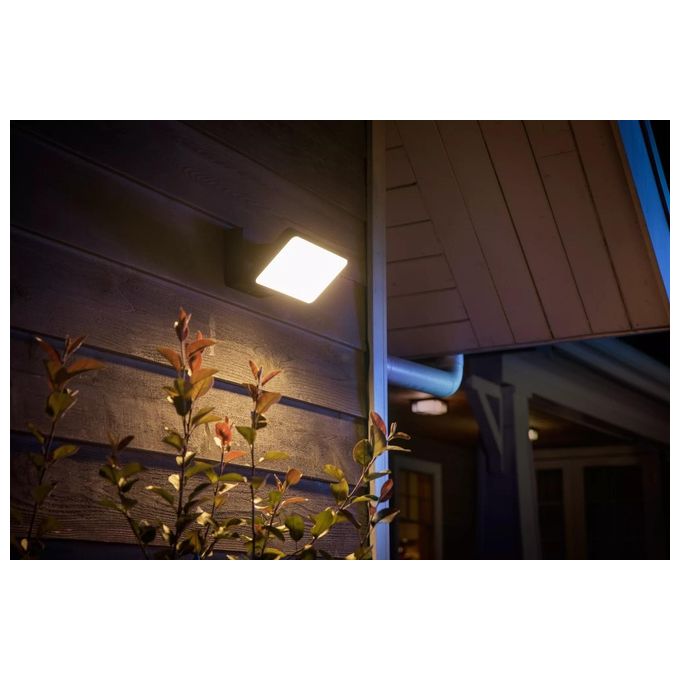 Philips Hue White and Colour Ambience Discover Proiettore per Esterni con Led Integrato Nero