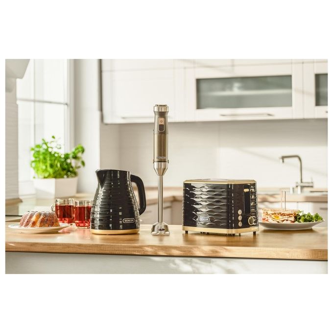 Sencor STS 7501BK Tostapane 2 Fessure 930 W 7 Livelli Doratura Colore Nero Oro