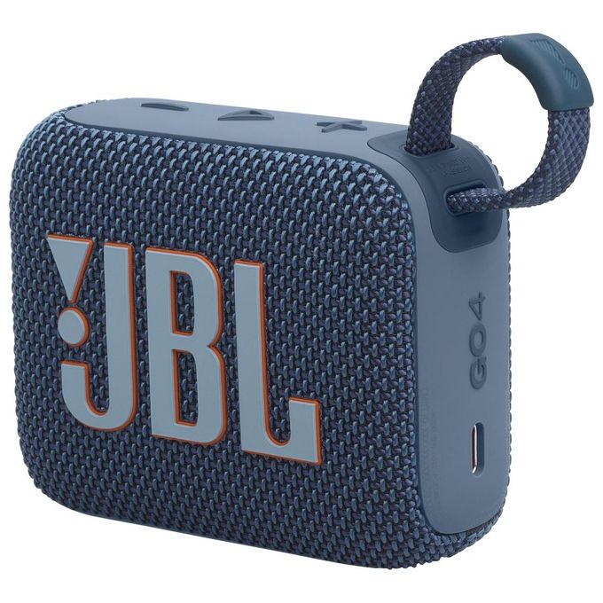 JBL JBLGO4BLU Go 4 Altoparlante Bluetooth Portatile 4.2 W IP67 Waterproof Bluetooth 5.3 Autonomia 7 h colore Blu