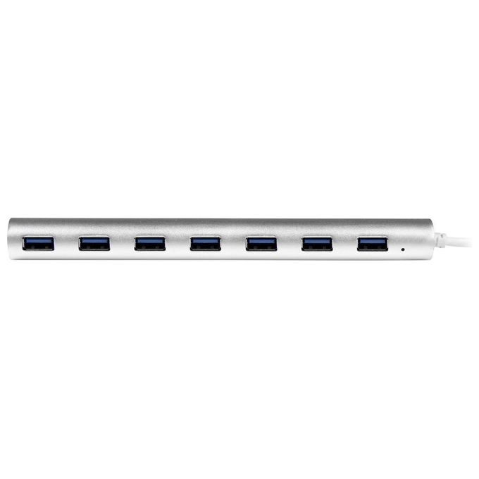 Startech Hub USB 3.0 a 7 porte compatto con cavo integrato