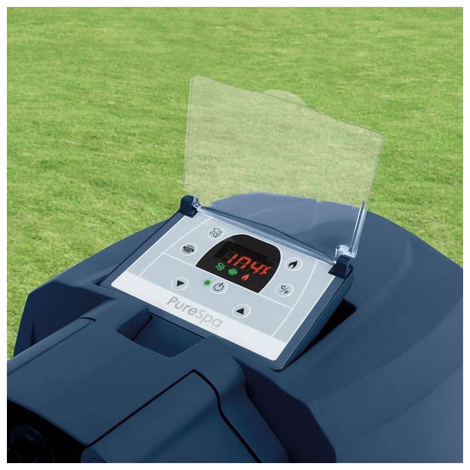 Intex 28430EX PureSpa Bubble Massage Vasca Idromassaggio Gonfiabile 4 posti 140 getti Riscaldatore 2200W 795 L colore Blu Navy