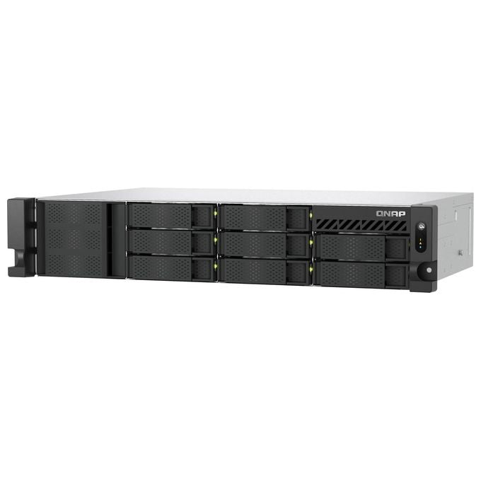 QNAP TS-855EU-8G TS-855eU NAS Rack 2U Intel Atom C5125 8 Core 8 GB DDR4 2 porte 2,5GbE colore Nero